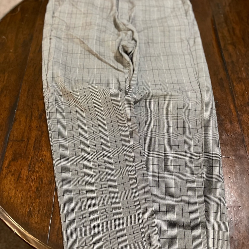 Jed North Black and White Checkered Pants